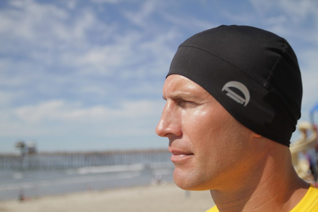 Black UV Protection Hat Skull Cap UPF 50 Chrome Dome Caps