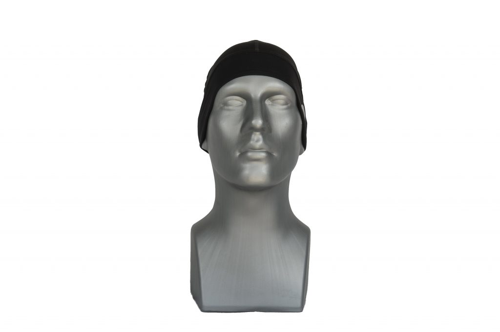 Black UV Protection Hat Skull Cap UPF 50 Chrome Dome Caps