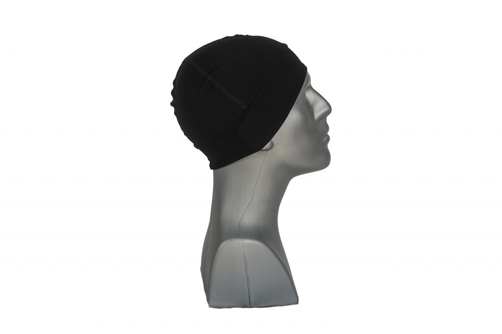 Black UV Protection Hat Skull Cap UPF 50 Chrome Dome Caps